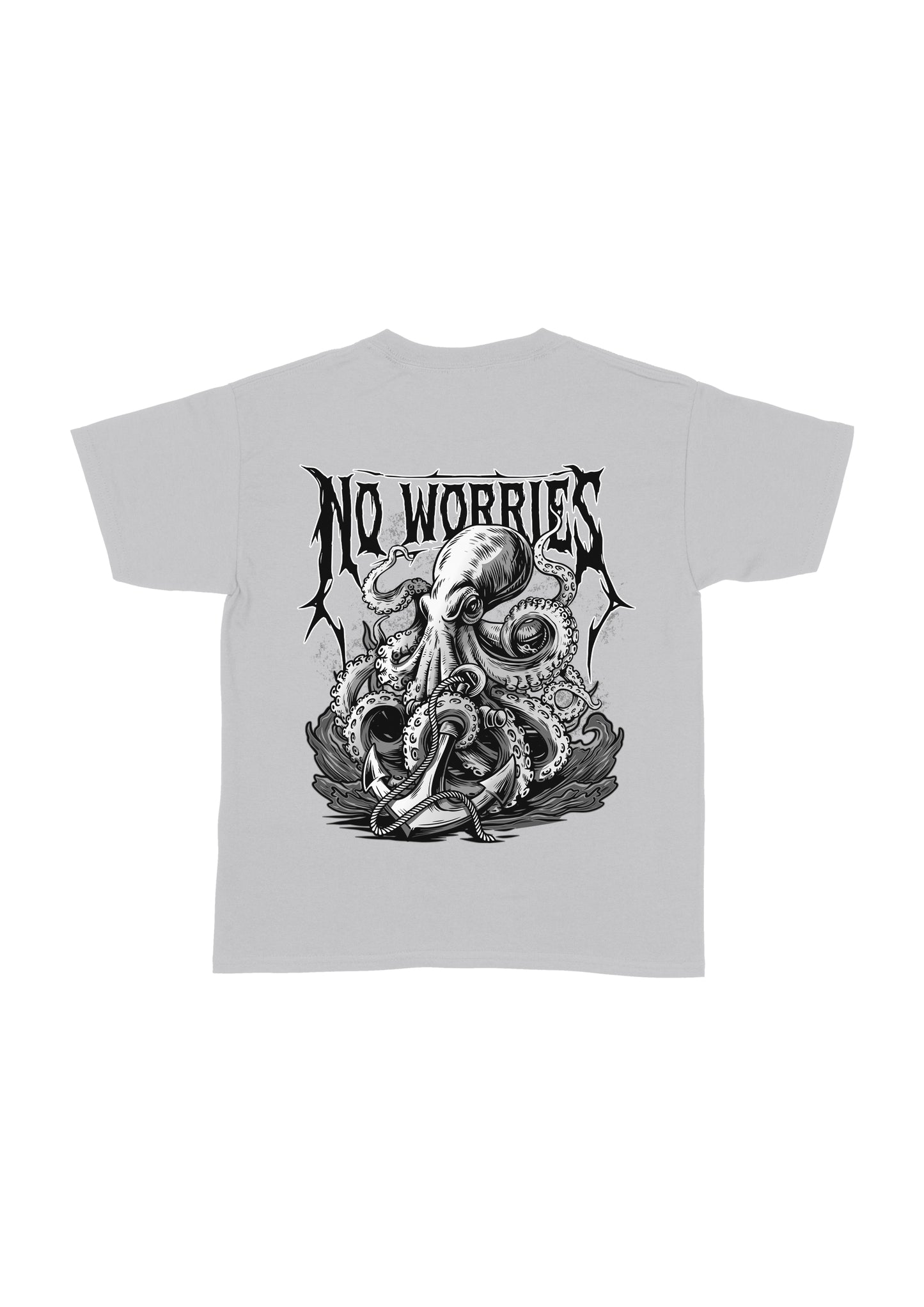 Kids Black Octopus T-Shirt
