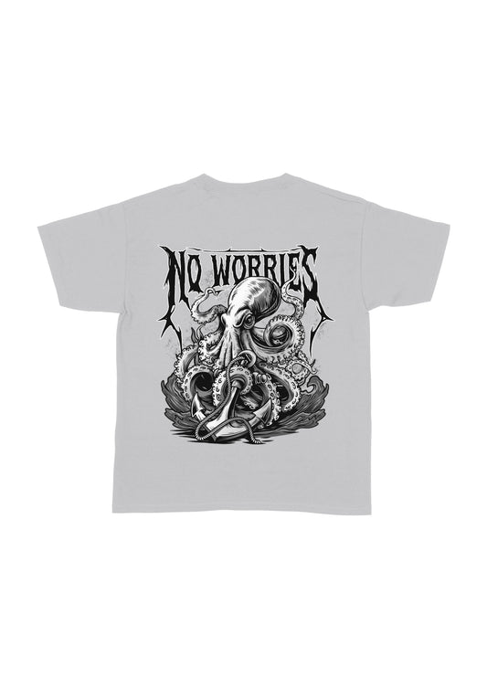 Kids Black Octopus T-Shirt