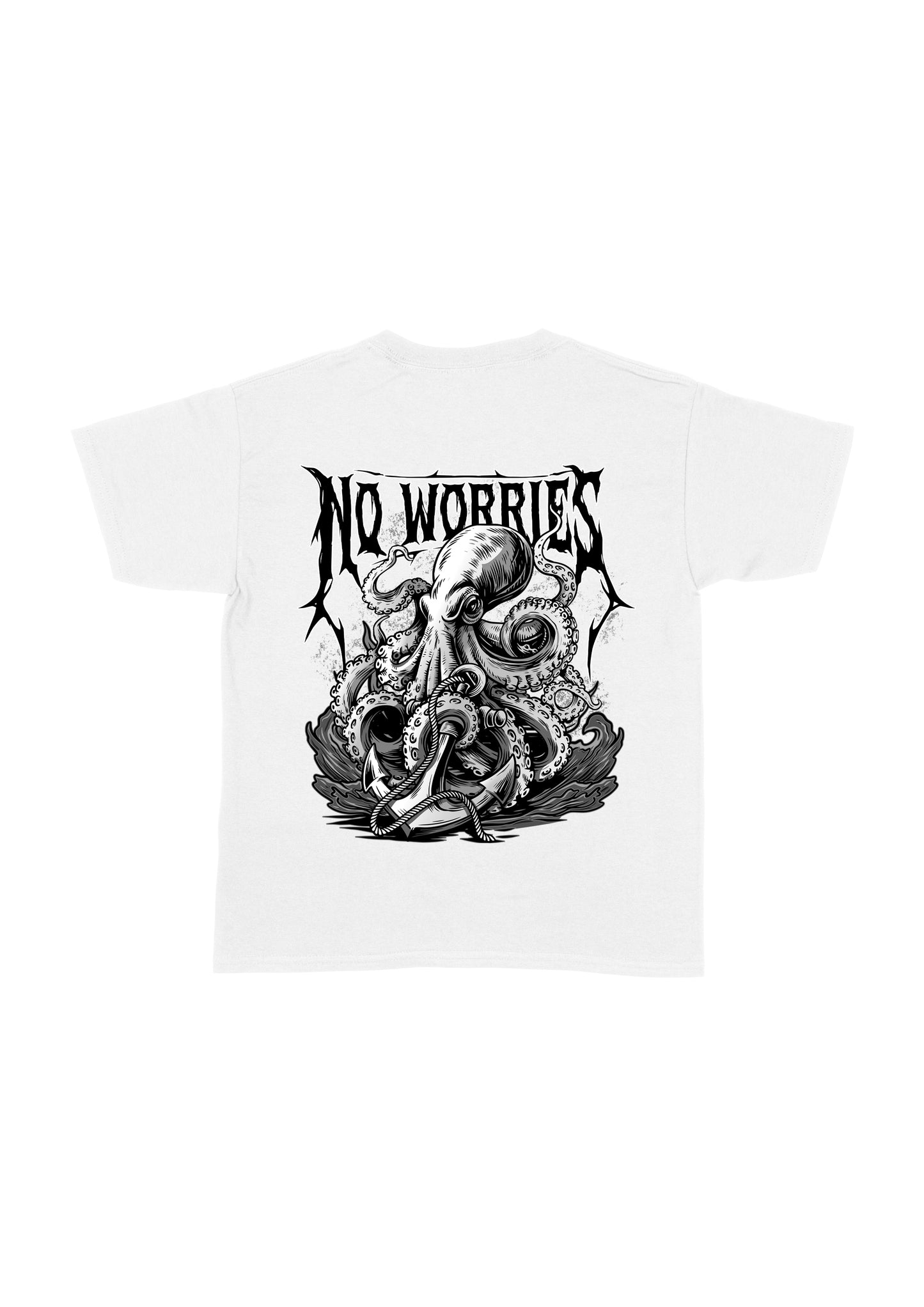 Kids Black Octopus T-Shirt