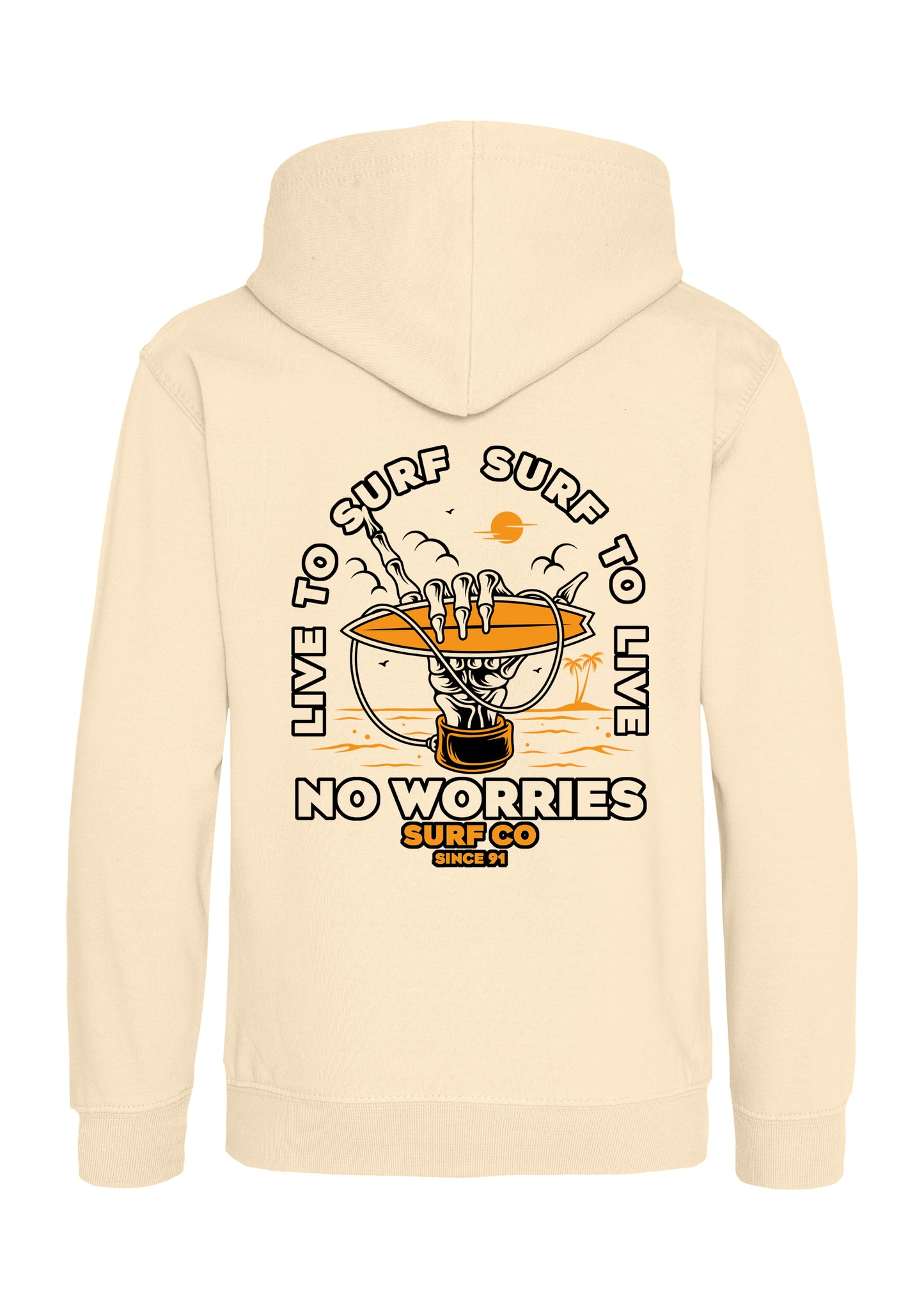 Kids Live to Surf Hoodie