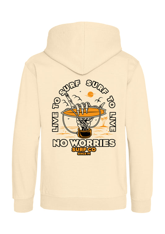 Kids Live to Surf Hoodie