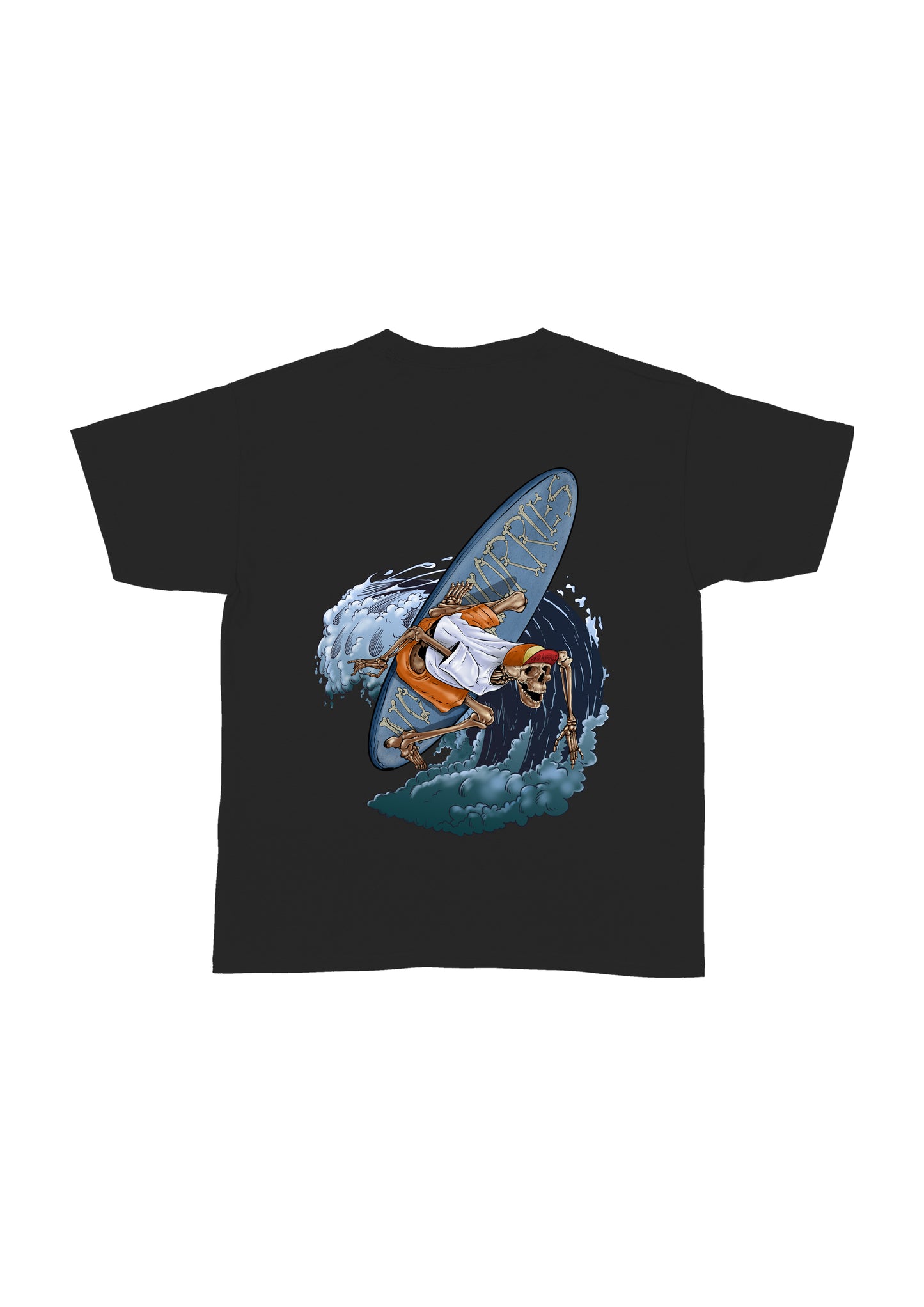 Kids Surfing Skeleton T-Shirt