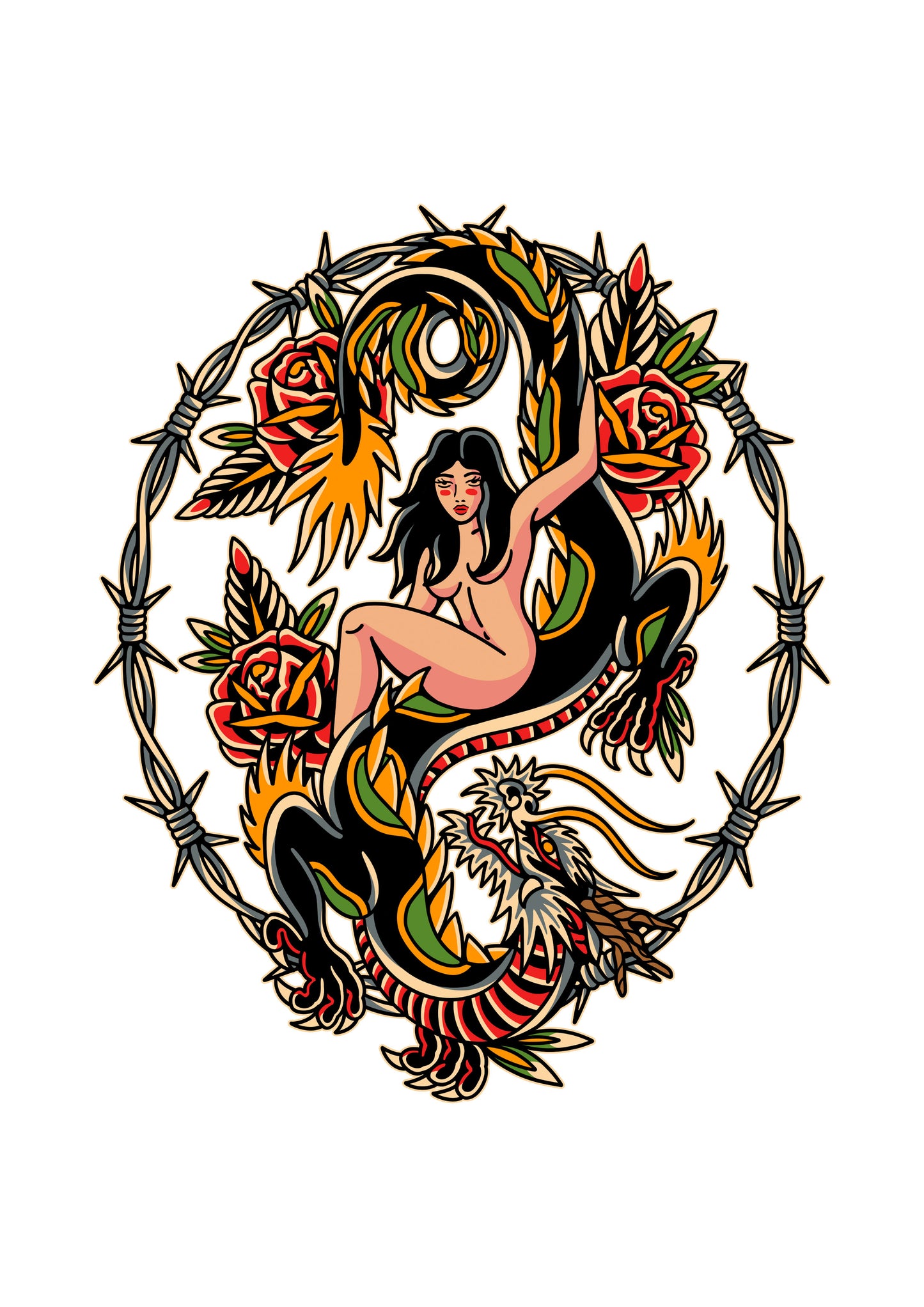 Adults Lady Dragon T-Shirt