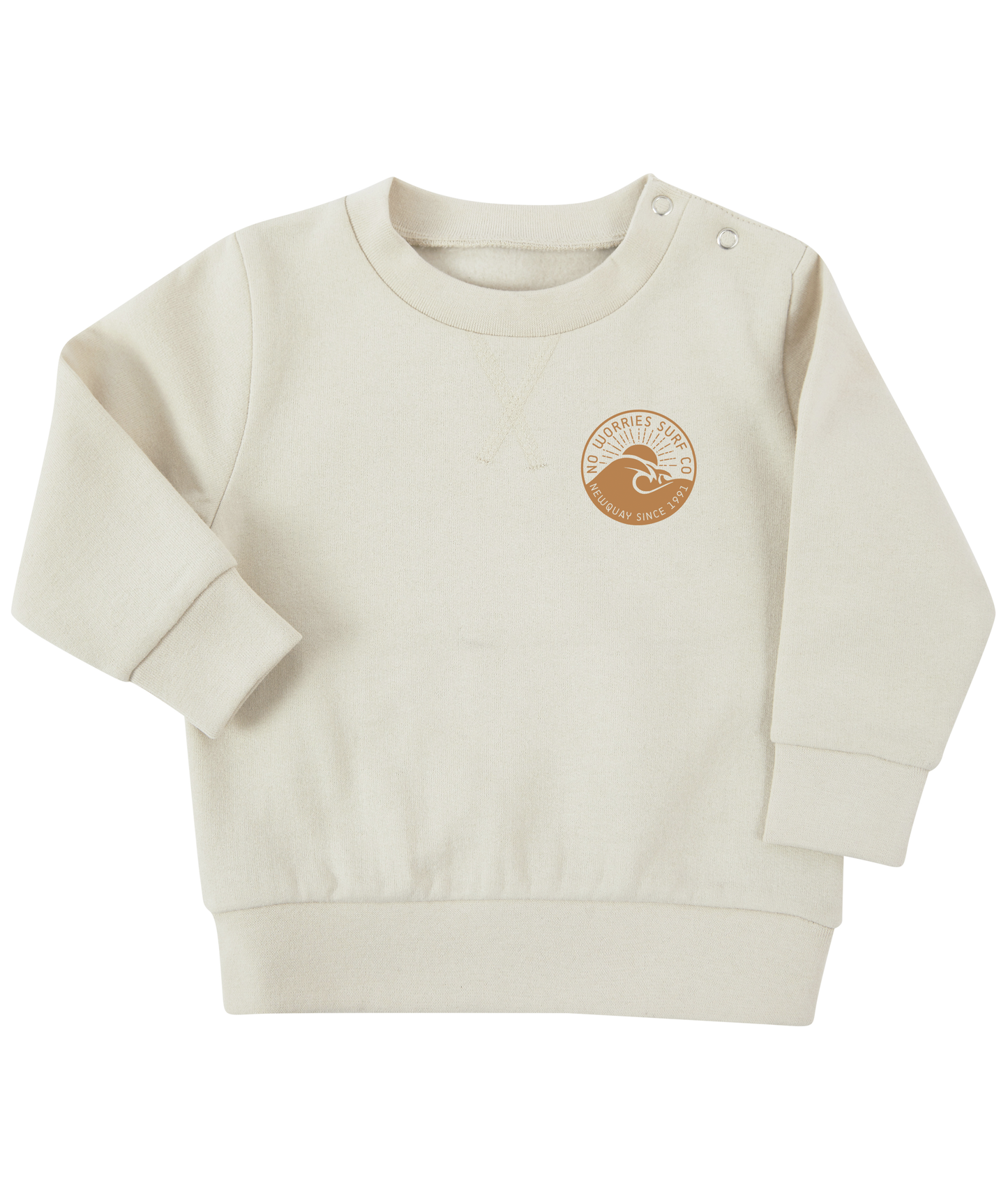 Toddler Wave Sweatshirt - Stone