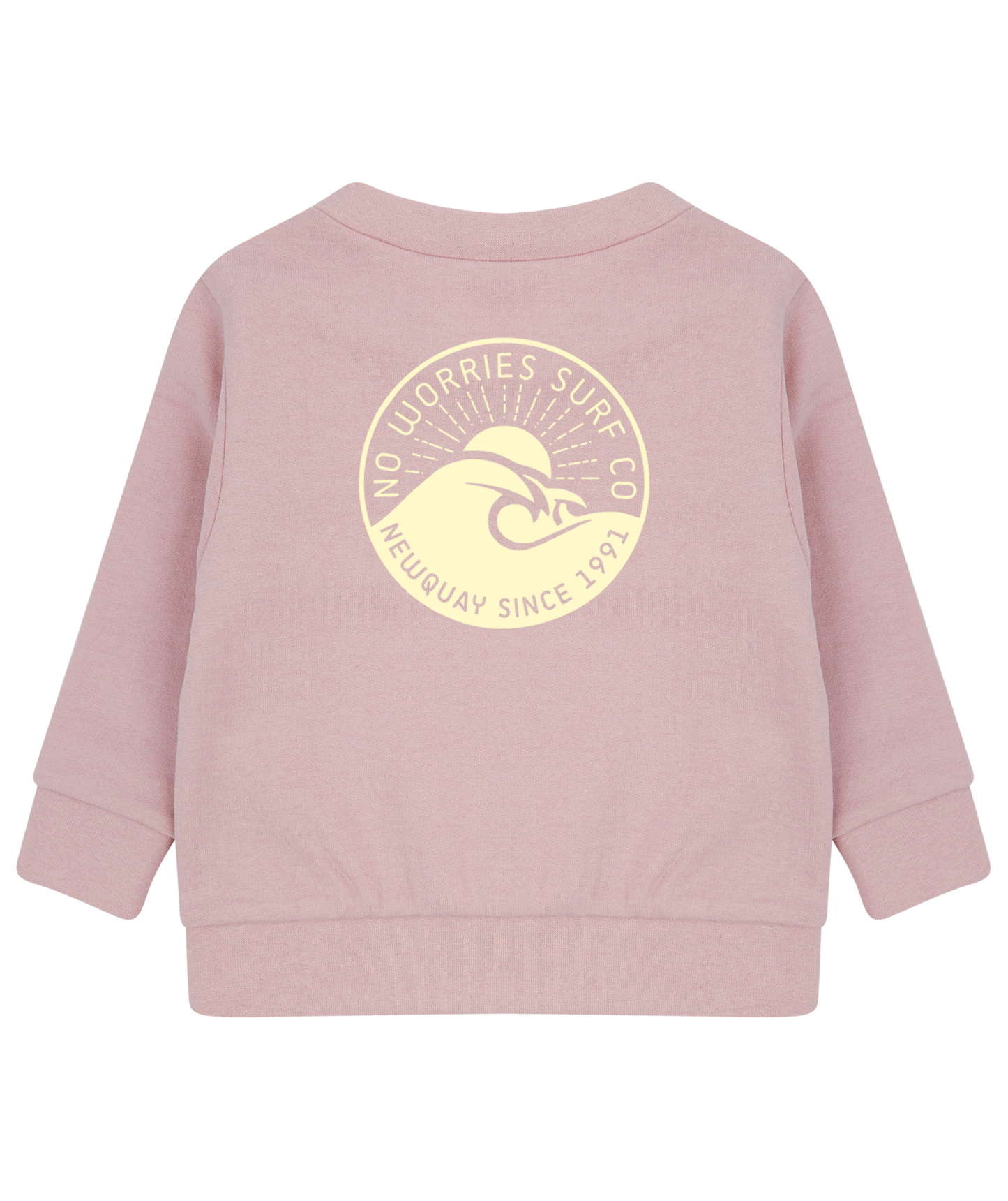Toddler Wave Sweatshirt - Soft Pink