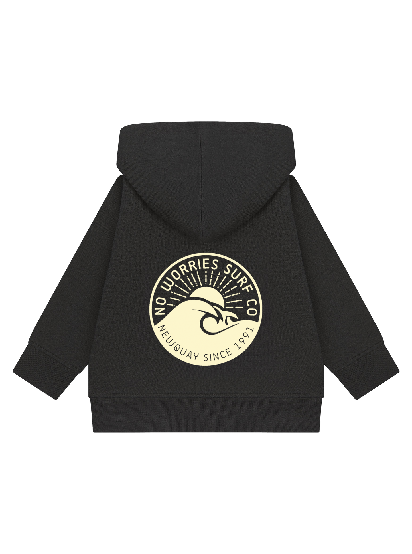 Toddler Wave Hoodie - Black
