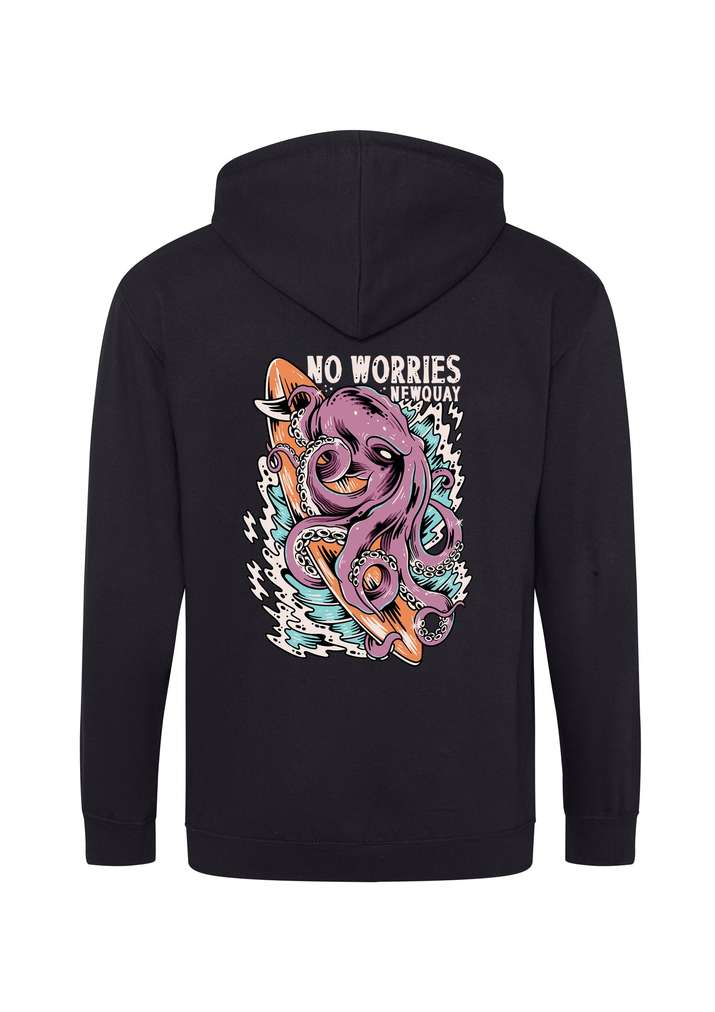 Adults Zip-Up Surf Kraken Hoodie