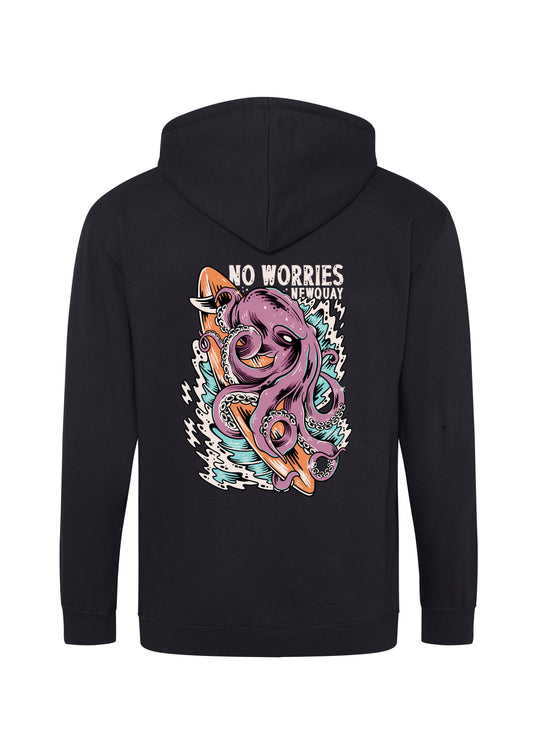 Adults Zip-Up Surf Kraken Hoodie
