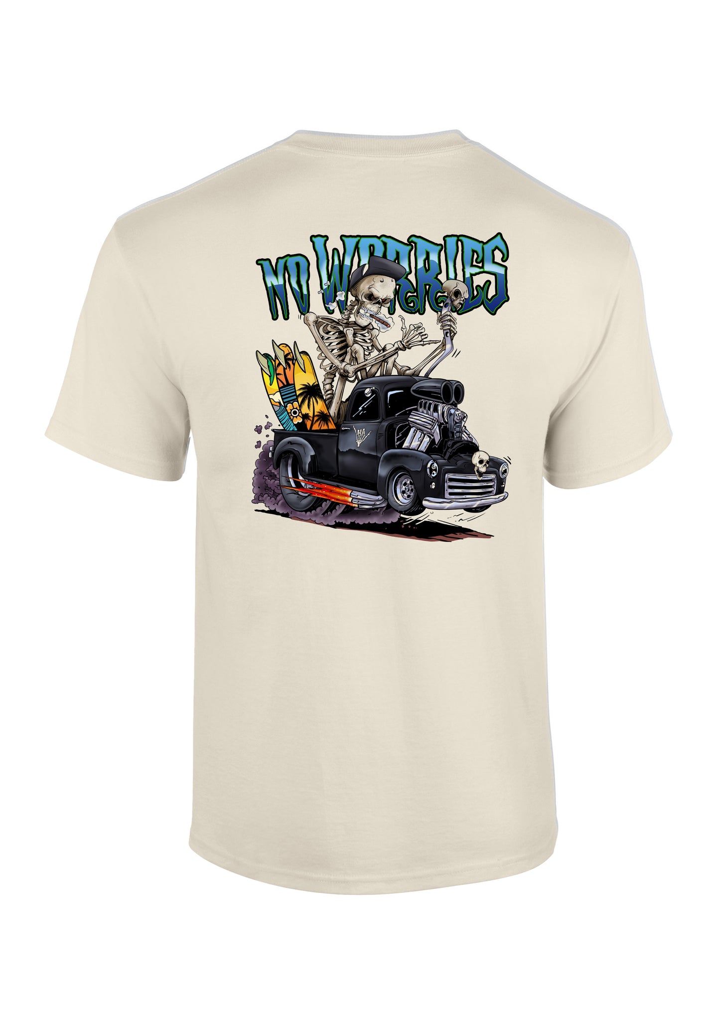 Adults Skull Racer T-Shirt