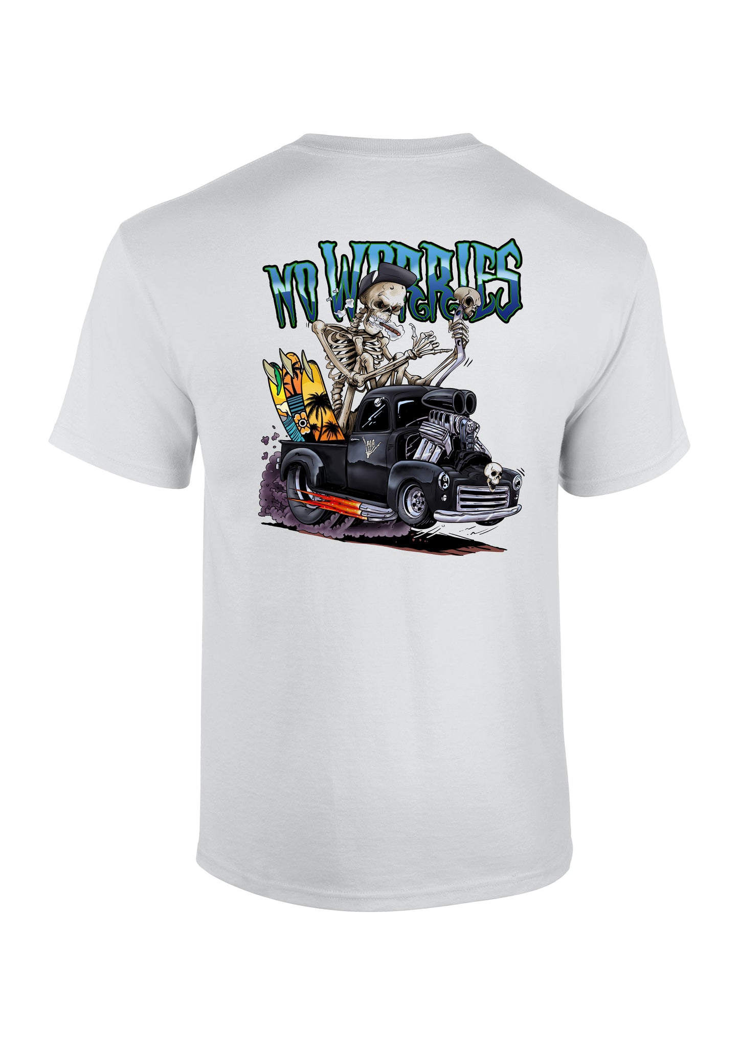 Adults Skull Racer T-Shirt