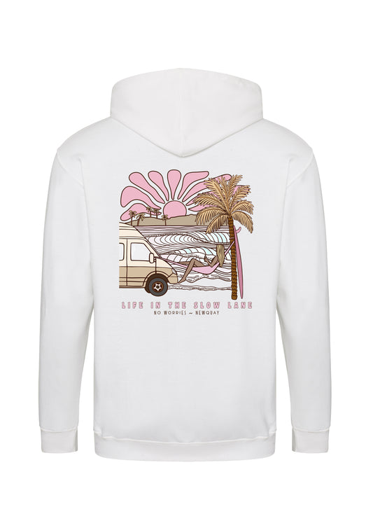 Adults Zip-Up The Slow Lane Hoodie