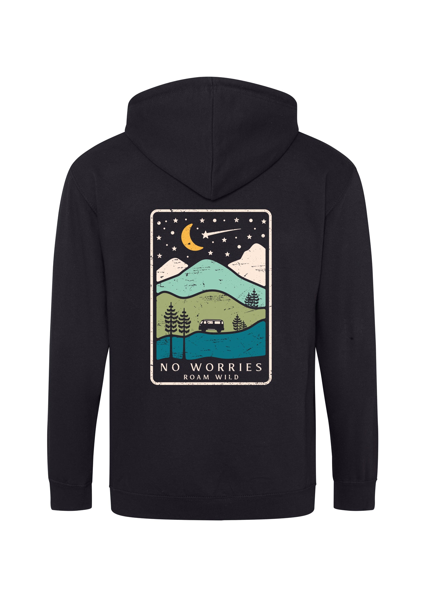 Adults Zip-Up Roam the Night Hoodie