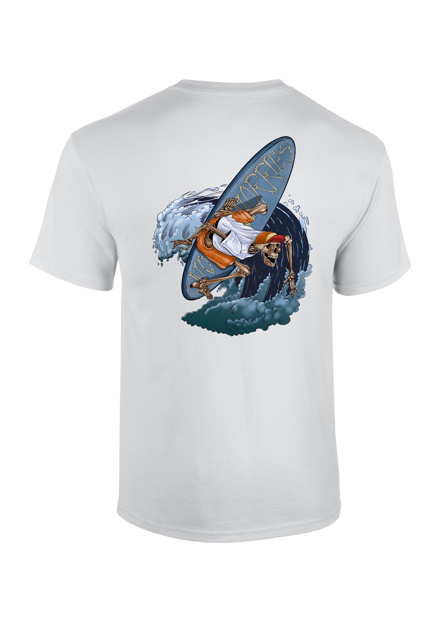 Adults Surfing Skeleton T-Shirt