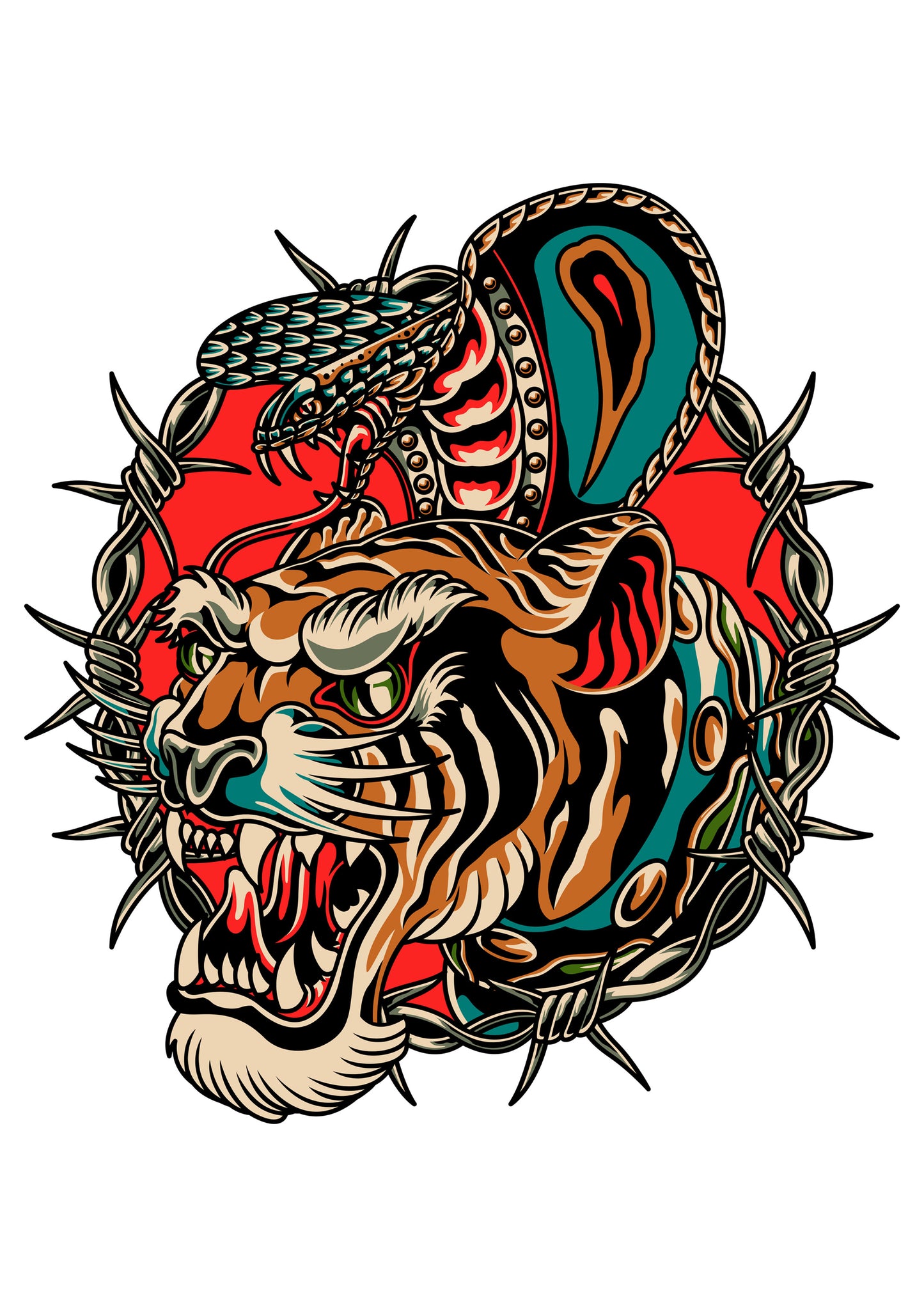 Adults Tiger Snake Hoodie