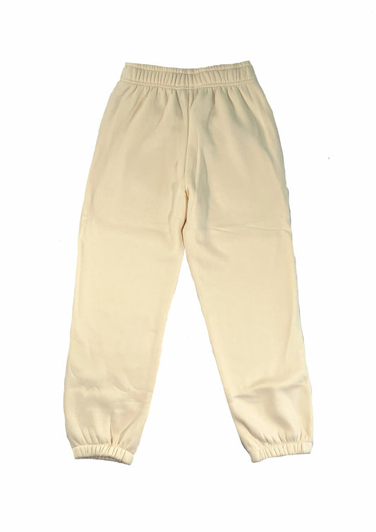 Adults Embroidered Coastline Joggers-Vanilla
