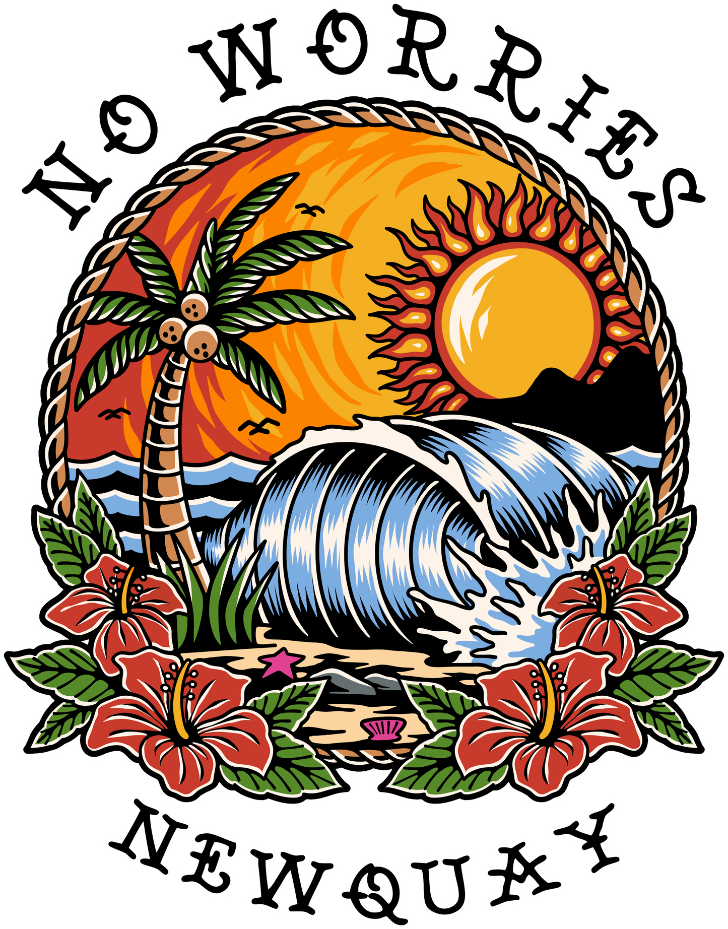 Beach Tattoo Tote Bag