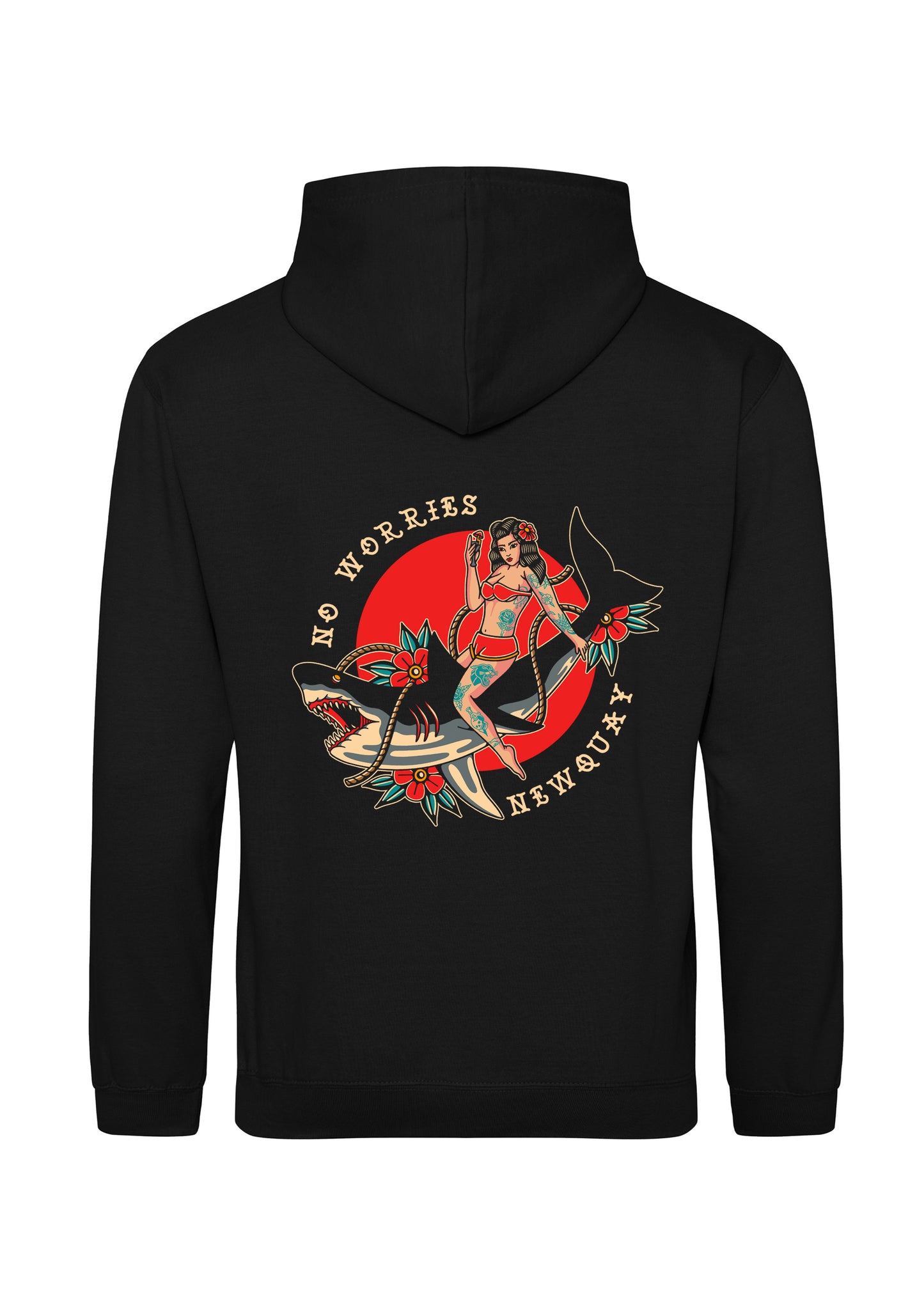 Adults Shark & Rose Hoodie