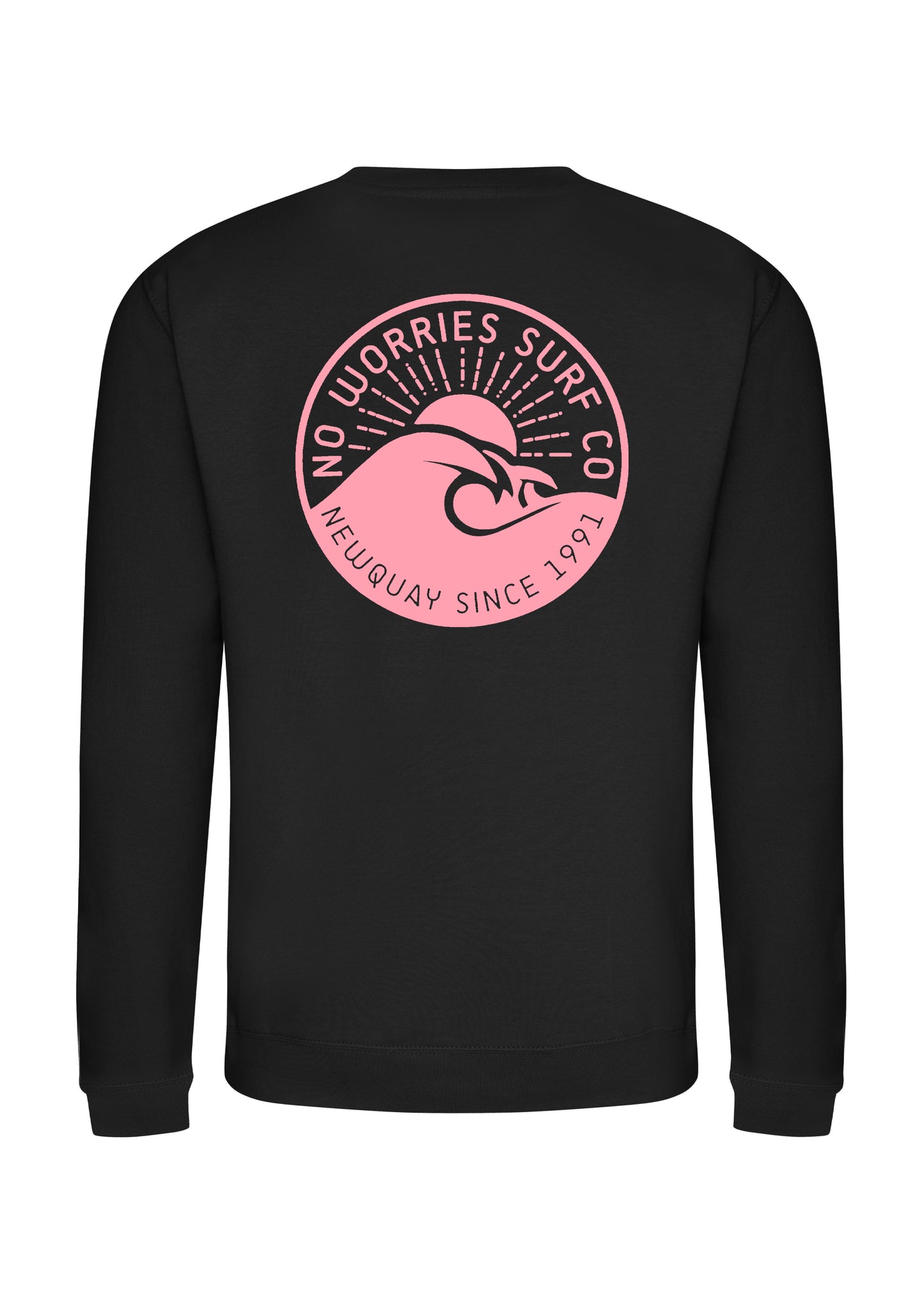 Adults Wave Sweatshirt-Black