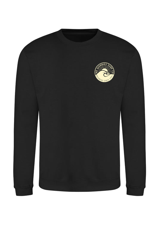 Adults Wave Sweatshirt-Black