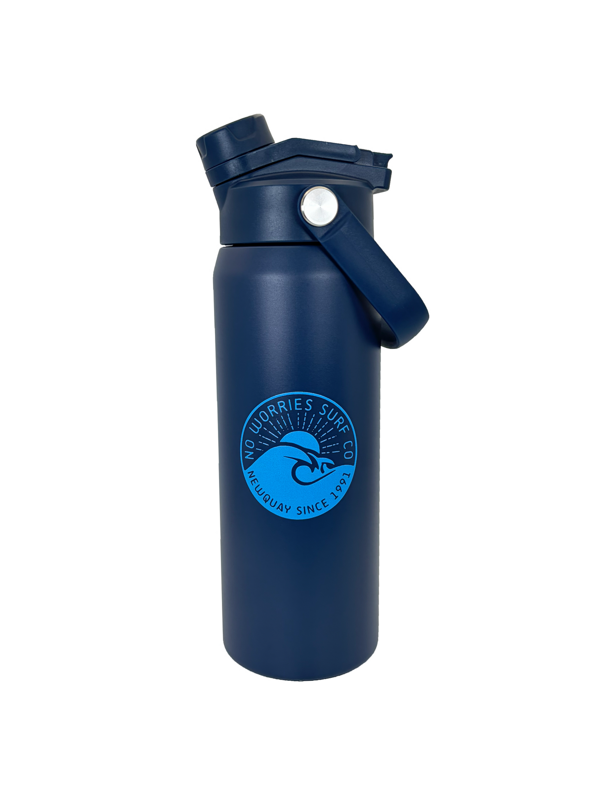710ml Double Sip Insulated Wave Bottle-Blue