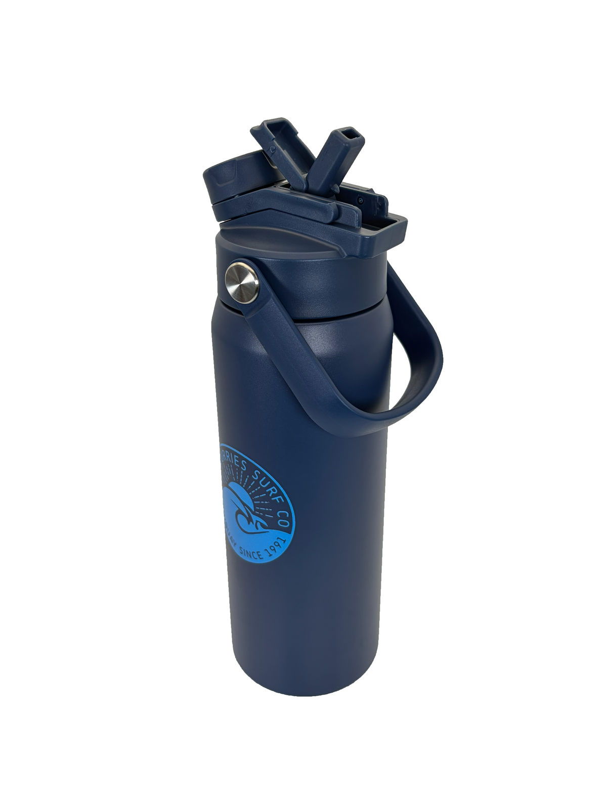710ml Double Sip Insulated Wave Bottle-Blue
