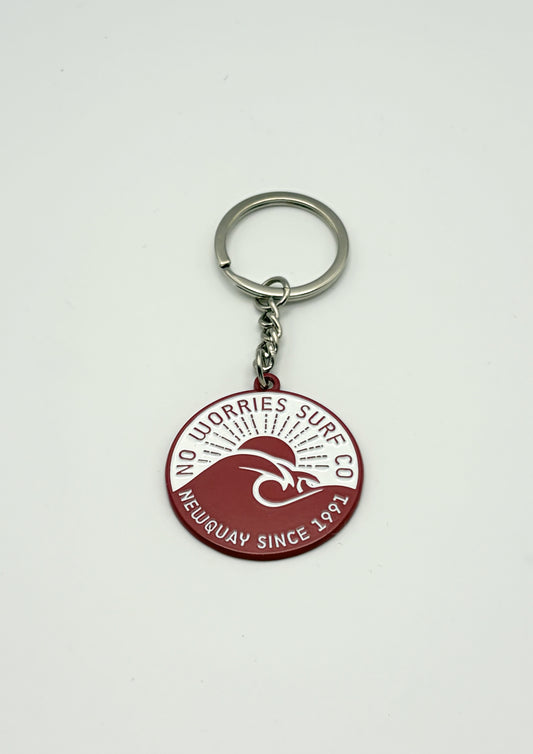 Wave Keyring-Burgundy