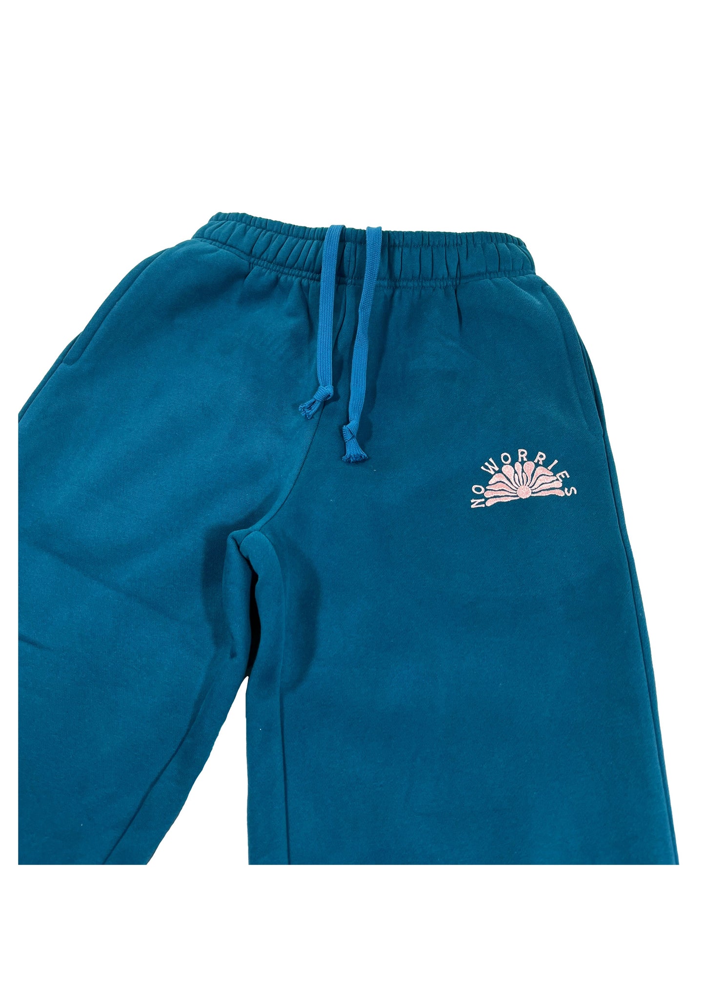 Adults Embroidered Sun Joggers-Deep Sea Blue