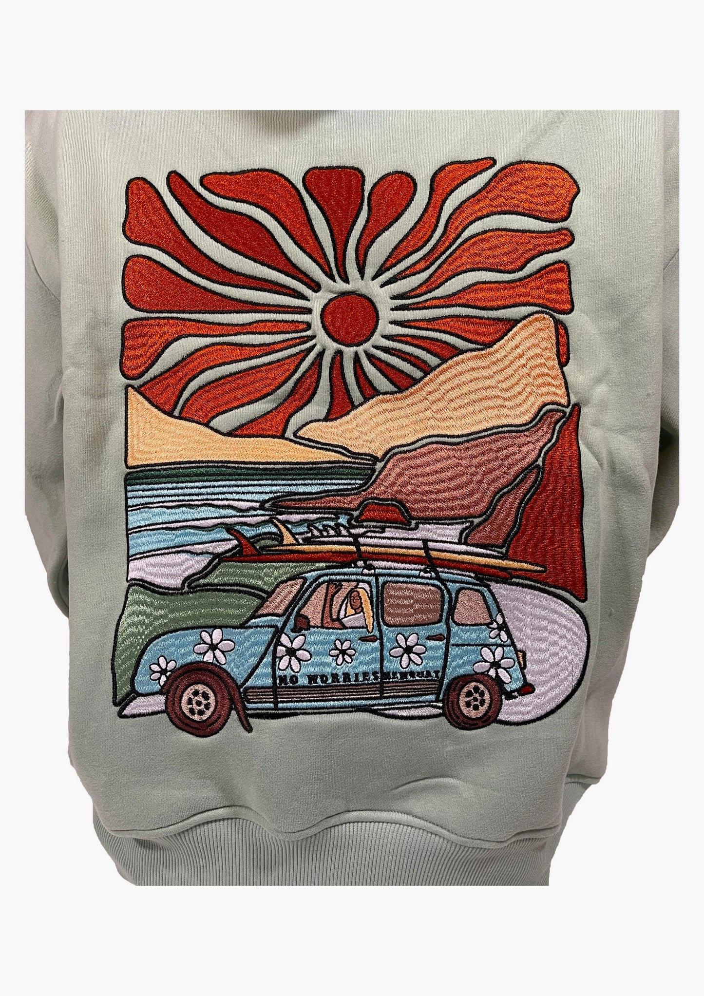 Adults Embroidered Summer Cruisin' Hoodie