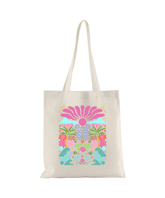 Floral Fantasy Tote Bag