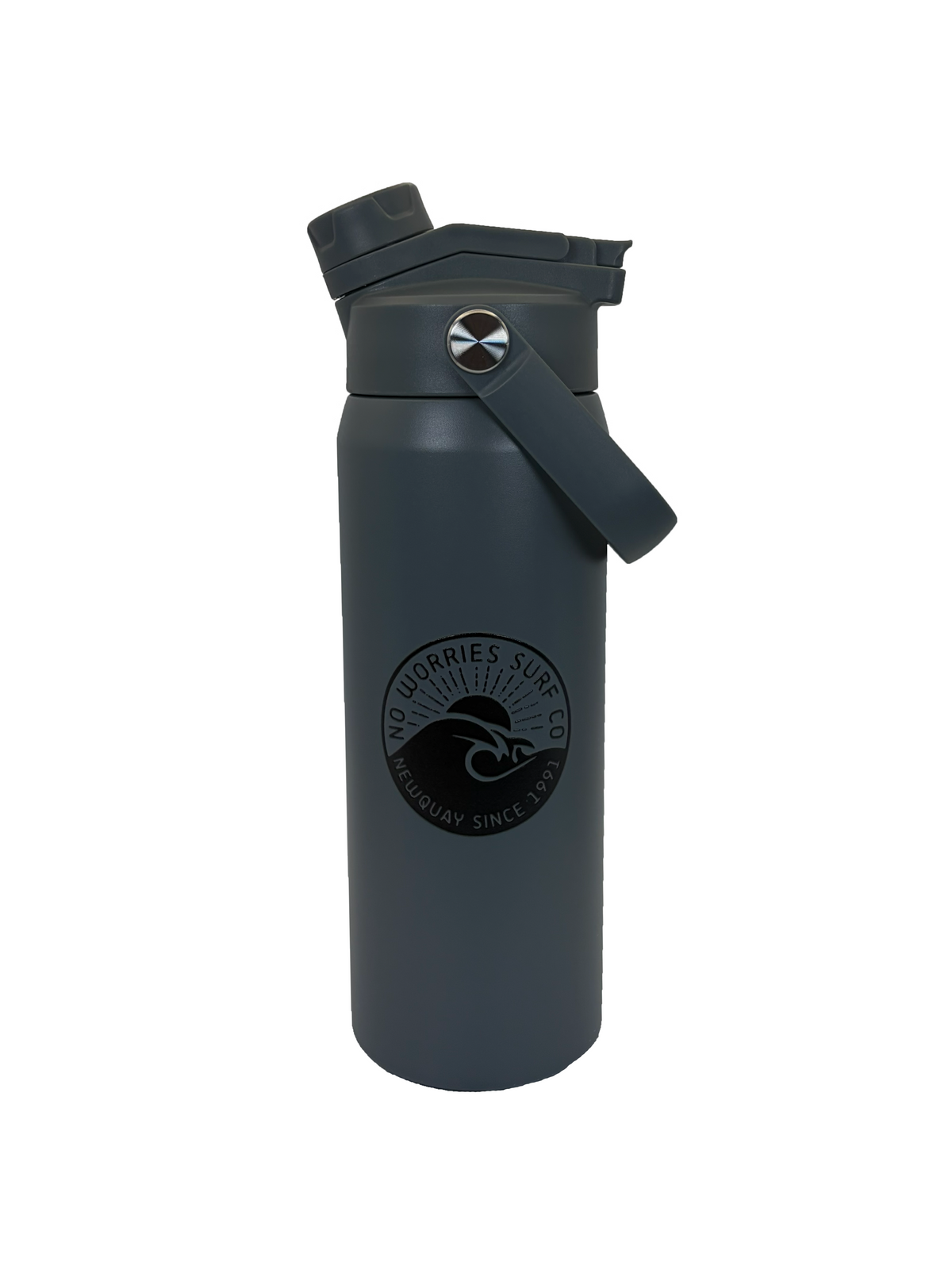 710ml Double Sip Insulated Wave Bottle-Grey