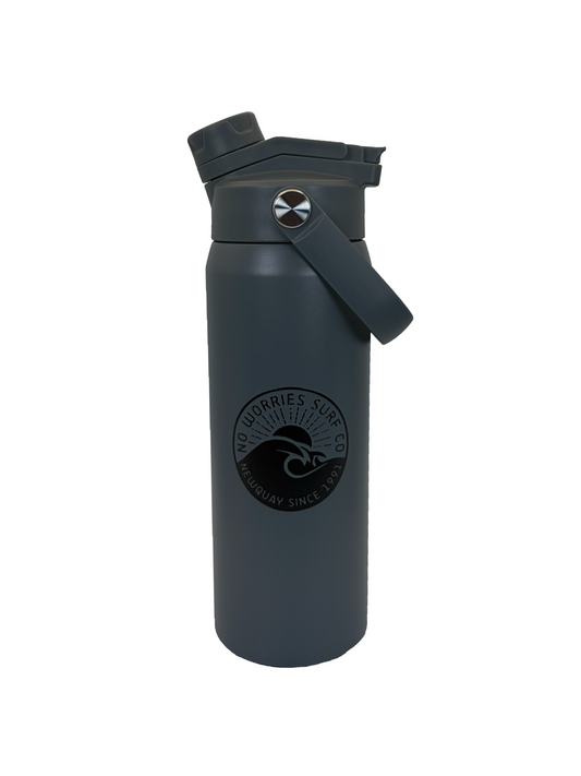 710ml Double Sip Insulated Wave Bottle-Grey