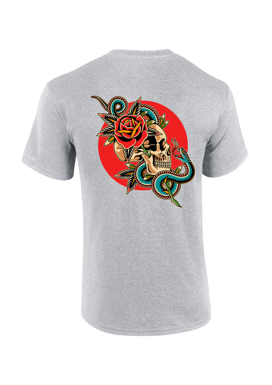 Adults Skull Rose T-Shirt