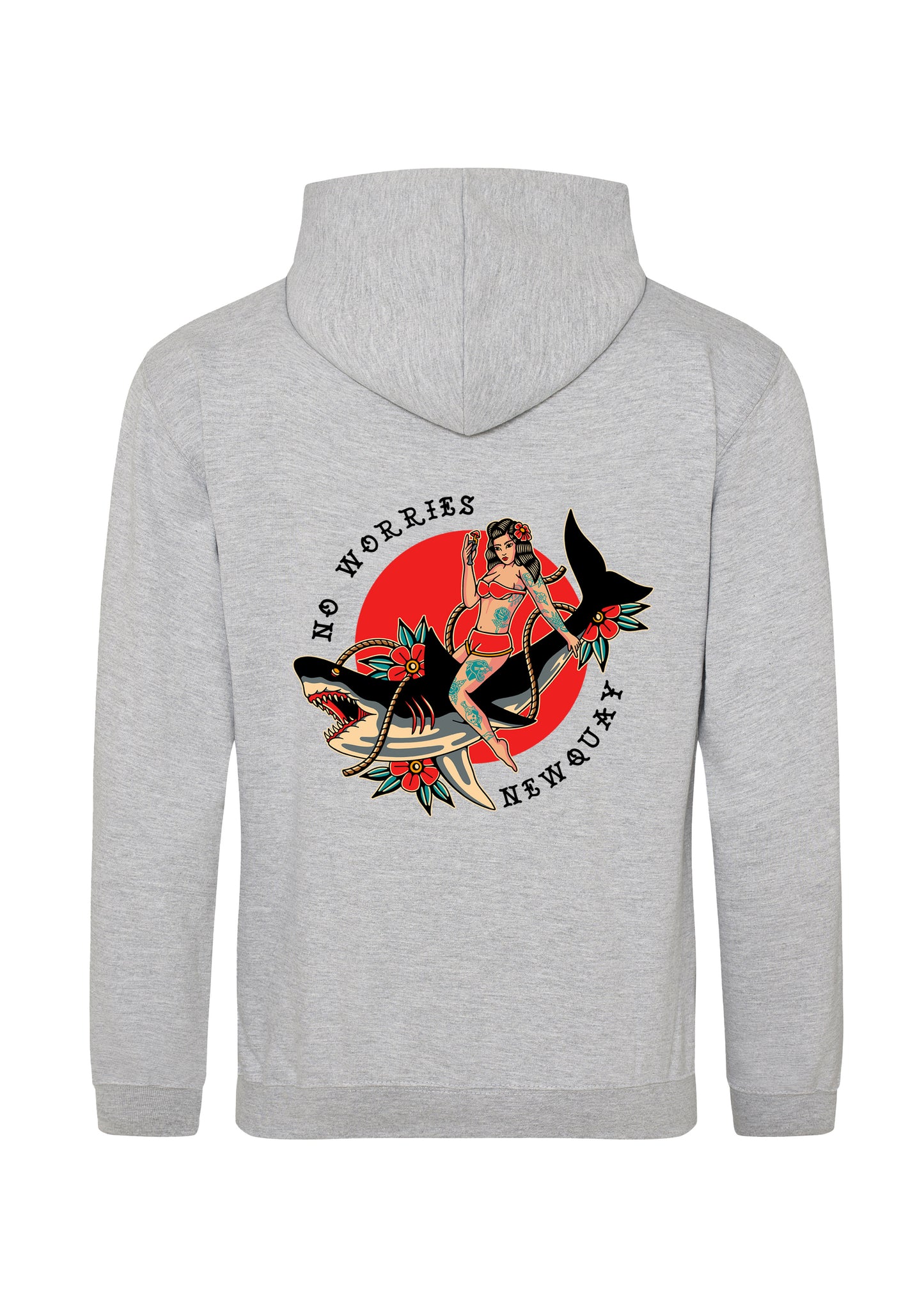 Adults Shark & Rose Hoodie