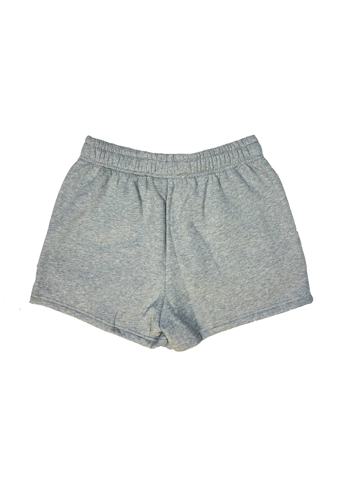 Adults Embroidered Coastline Shorts-Heather Grey