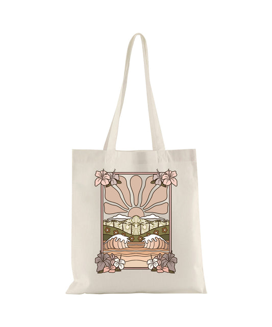 Hibiscus Haze Tote Bag