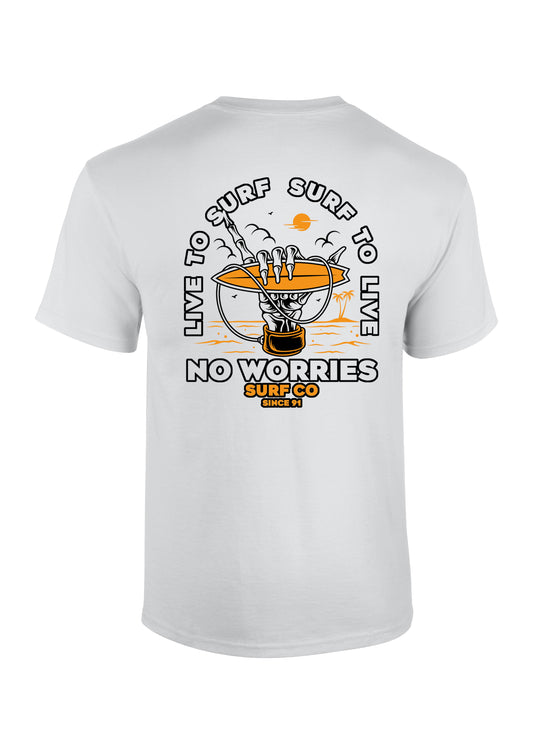 Adults Live to Surf T-Shirt