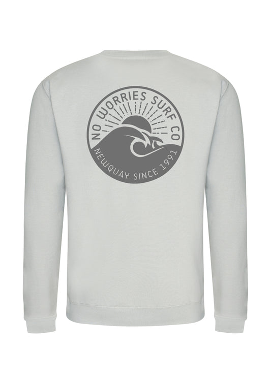 Adults Wave Sweatshirt-Moondust