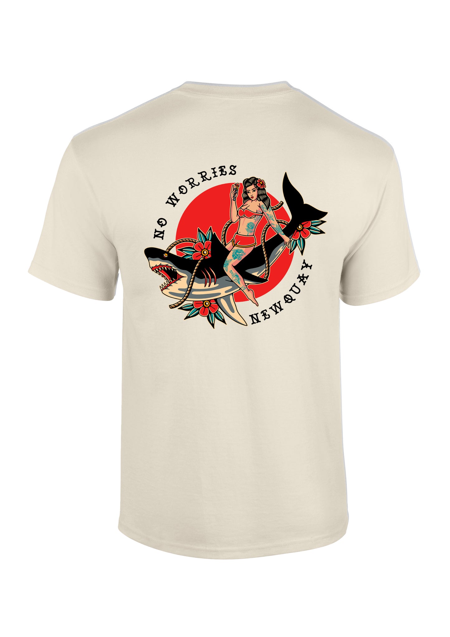Adults Shark & Rose T-Shirt