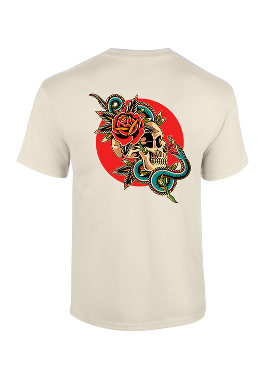 Adults Skull Rose T-Shirt