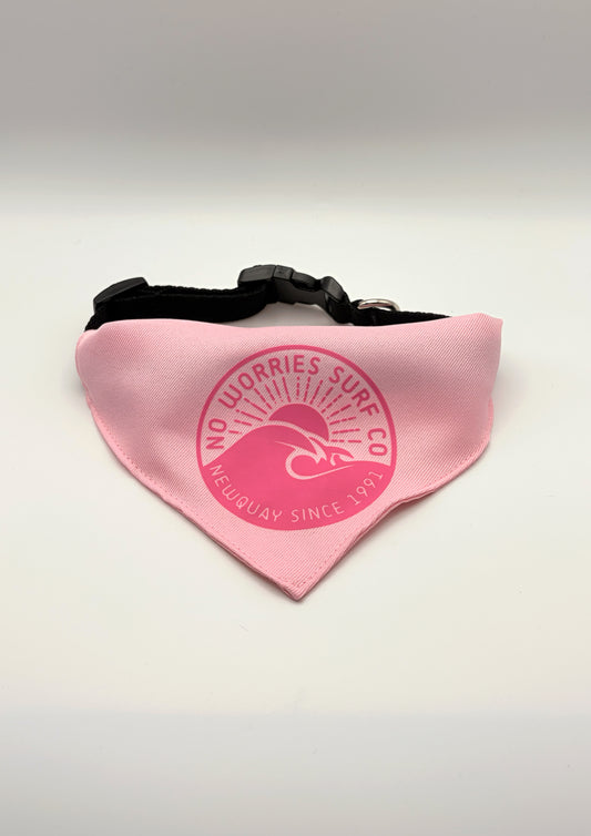 Dog Bandana - Wave - Pink