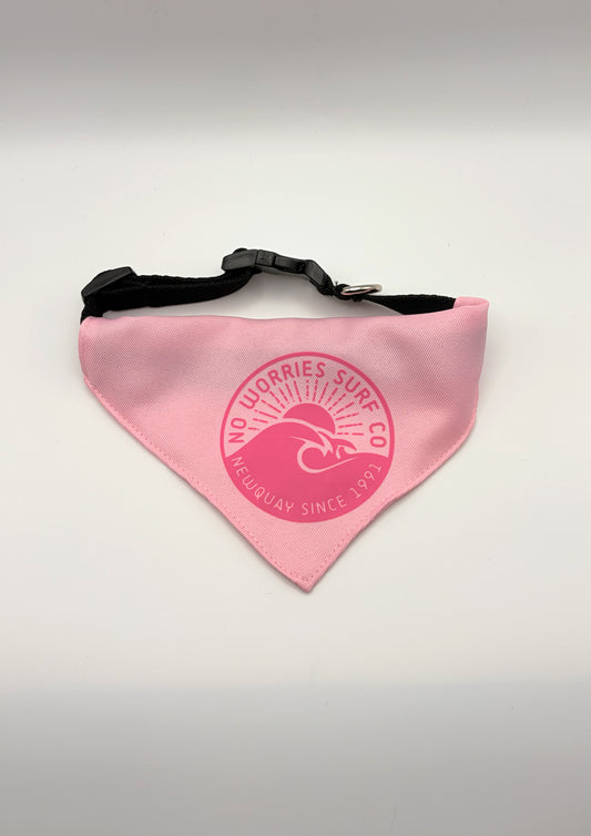 Dog Bandana - Wave - Pink