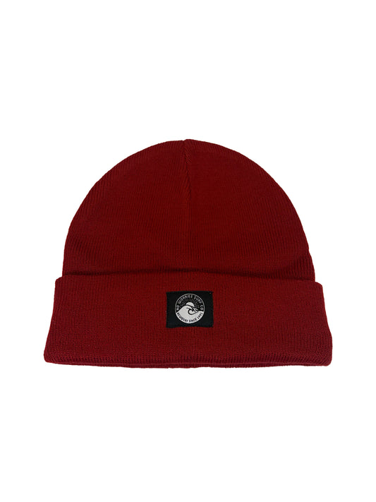 Wave Beanie-Burgundy