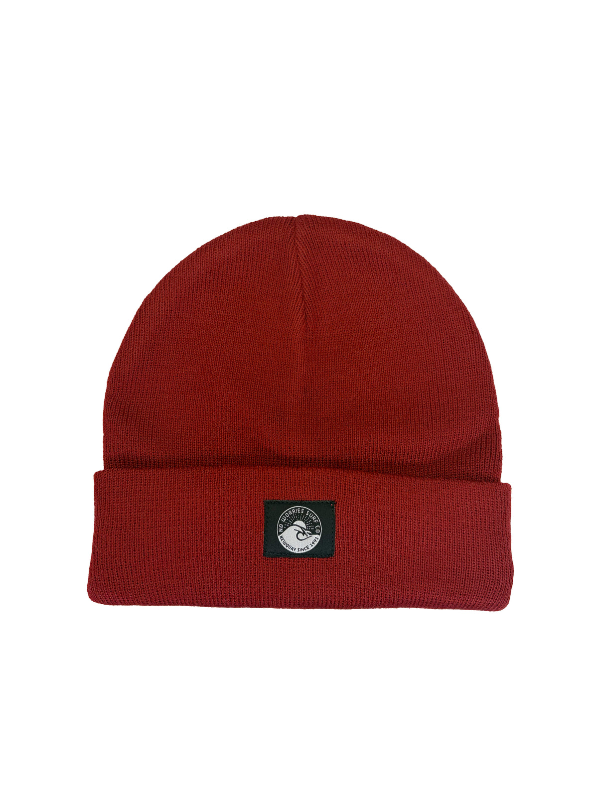 Wave Beanie-Burgundy