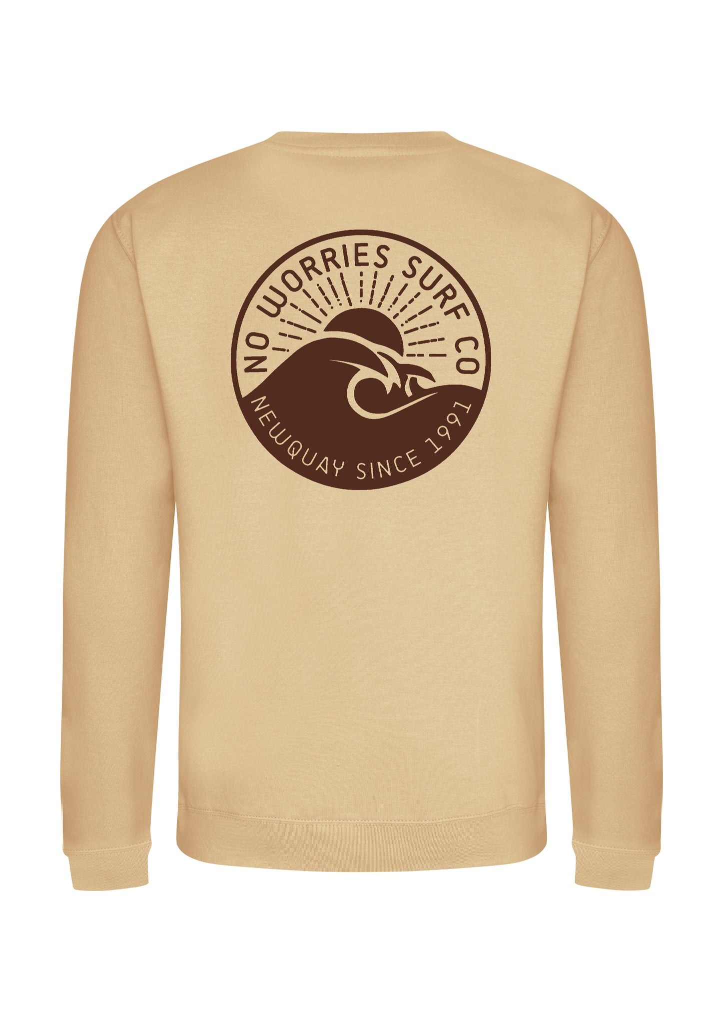 Adults Wave Sweatshirt-Desert Sand