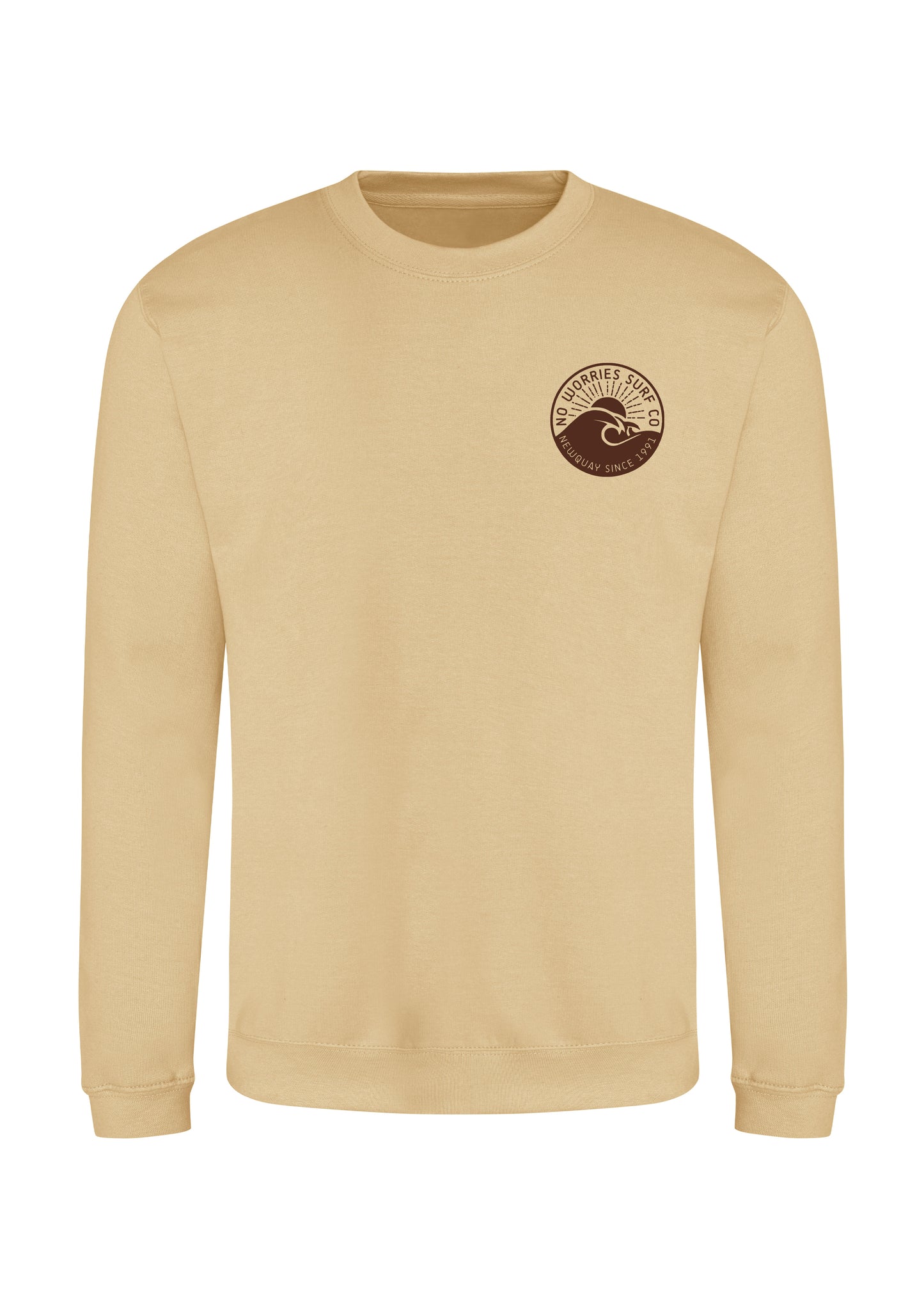 Adults Wave Sweatshirt-Desert Sand