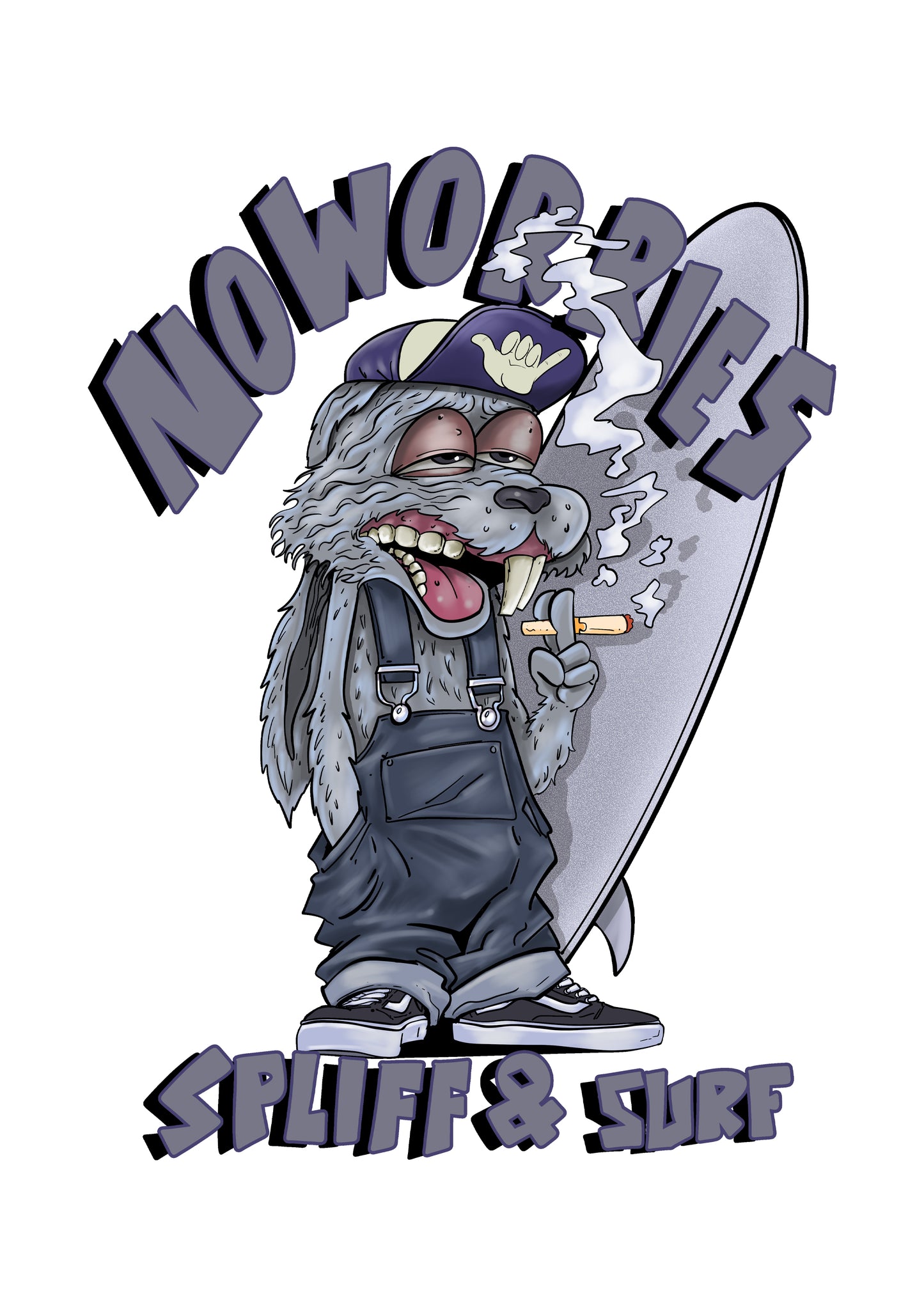 Adults Spliff & Surf Hoodie