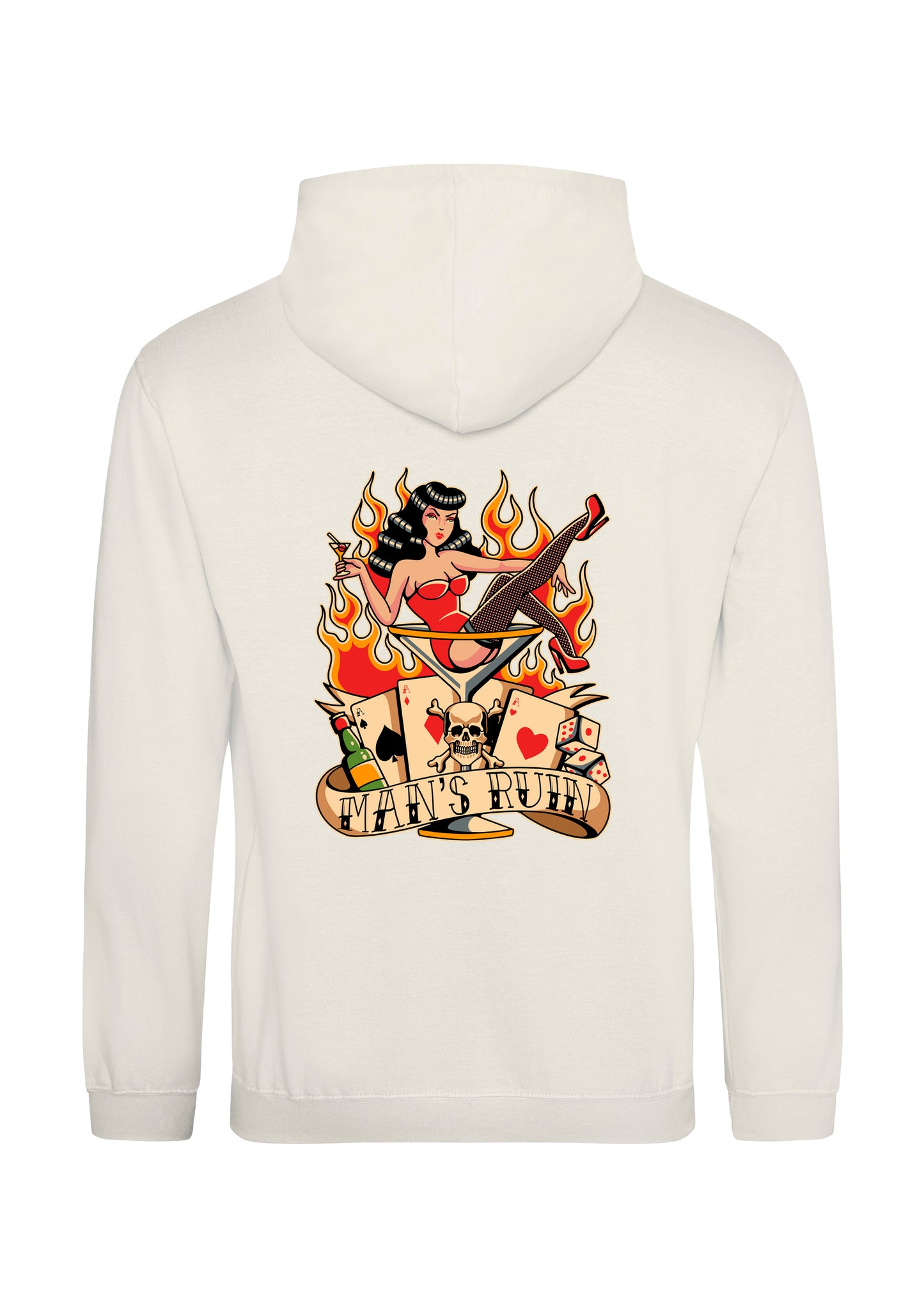 Adults Mans Ruin Hoodie