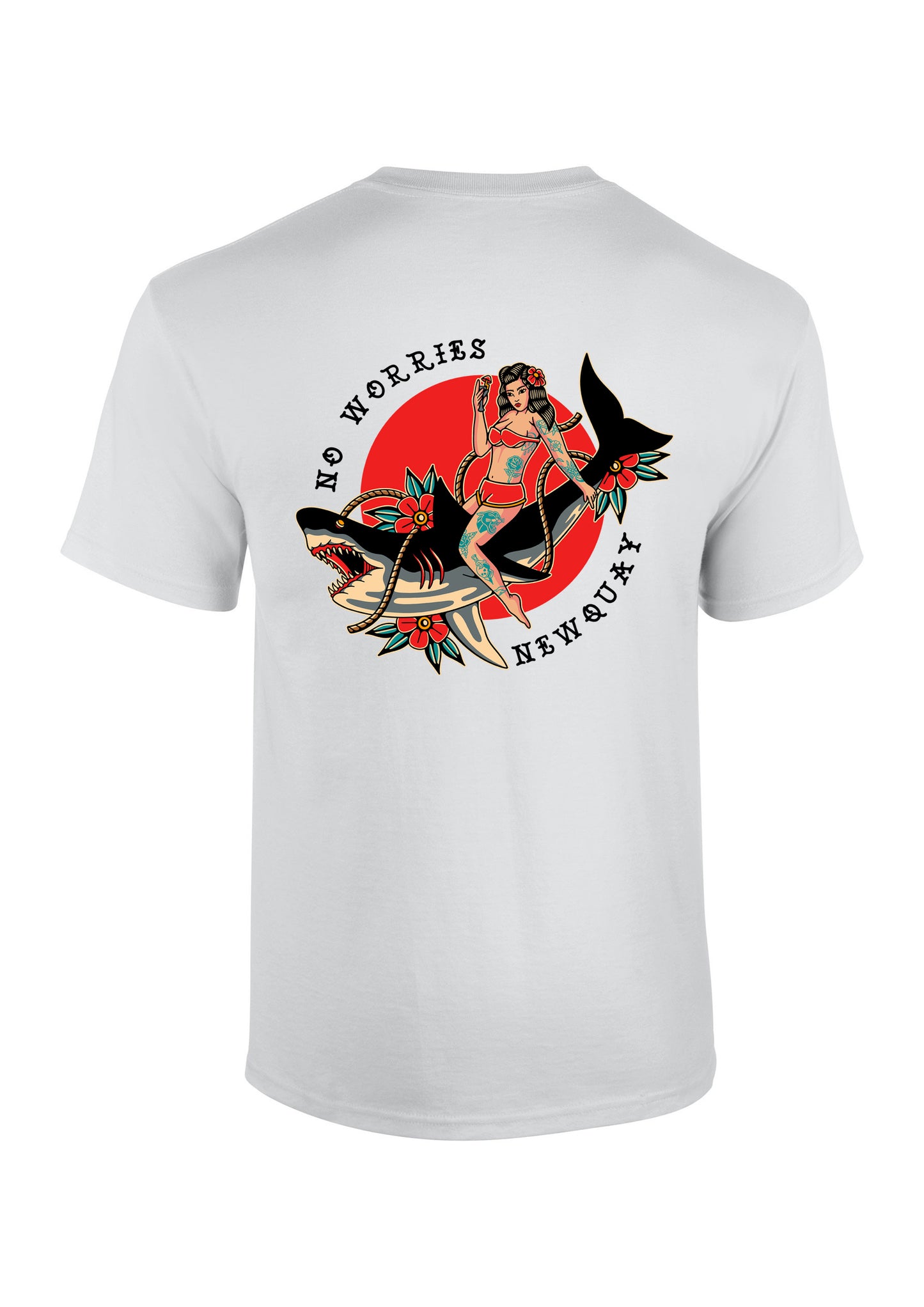 Adults Shark & Rose T-Shirt